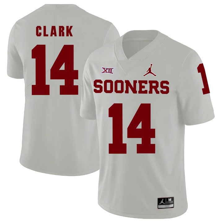 Oklahoma Sooners 14 Reece Clark White College Football Jersey Dzhi,We sell and wholesale Oklahoma Sooners 14 Reece Clark White College Football Jersey Dzhi on line form chian!